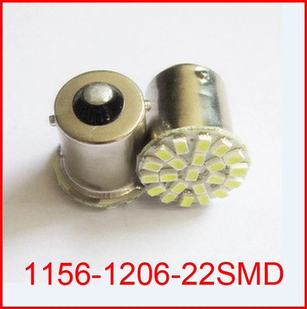

10pcs/lot ,Car led lamp 1156 BA15S 22 LED 22 smd 22SMD Leds light 3020/1206 SMD turn signal reverse light