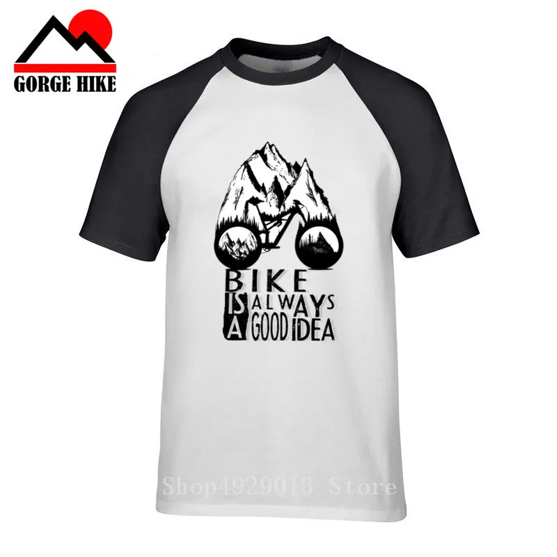 Мужская футболка MTB ink whip cycle is good idea велосипедные футболки Bmx rider mountain Young man блуза