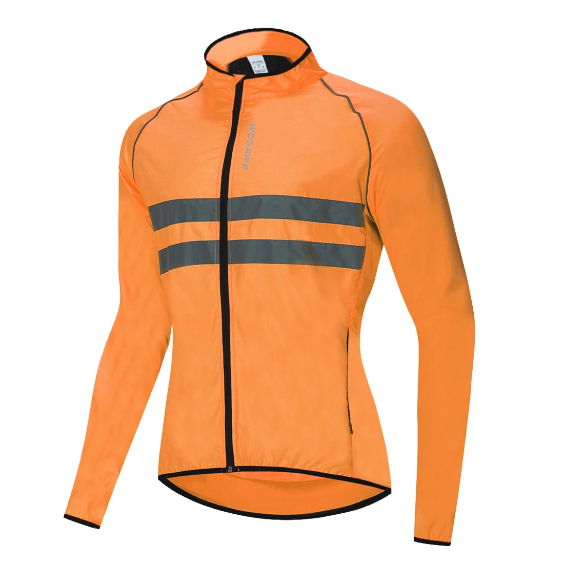 Велосипедная ветровка с длинными рукавами, плащ, светоотражающий Классический жакет, водоотталкивающая ветрозащитная дышащая верхняя велосипедная куртка - Цвет: Ora