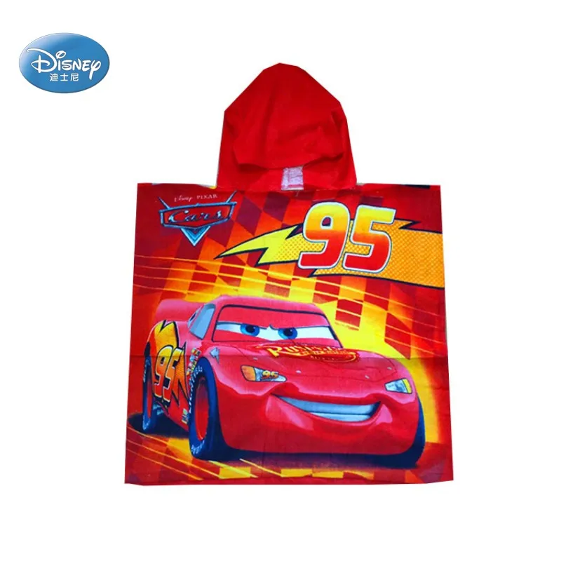 Disney Летнее платье с героями мультфильмов капюшоном для малышей Полотенца 95 Mc Queen