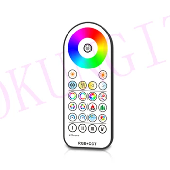 

RF 2.4G RGB+ColorTemperature Remote Control R23 1 Zone RGB+CCT Remote Controller Touch Color Ring Wireless Dimming Remote