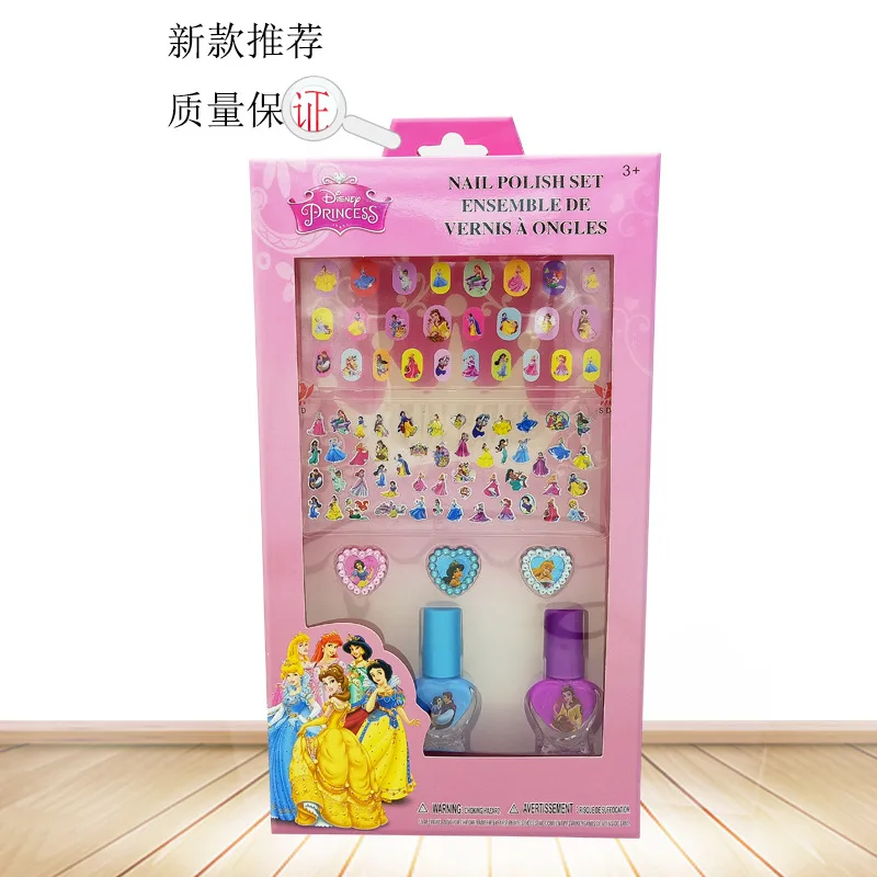 Disney new children's makeup toy set nail polish can tear frozen princess girl birthday gift Disney new children's makeup toy set nail polish can tear frozen princess girl birthday gift