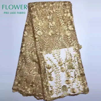 

Stunning Embroidered 3D Applique Swiss Voile Lace Fabric 3D Flower Designer Lace Guipure Nigeria African Styles Wedding Fabrics