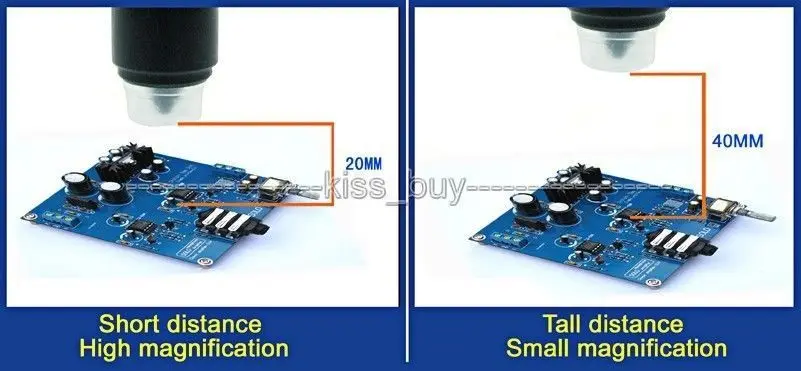 1Х до 600х непрерывный zoomi oled lcd цифровой микроскоп Видео камера изображения