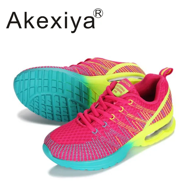 Akexiya Nouveau Flynit Maille chaussures de course Femme lumière ... Akexiya Nouveau Flynit Maille chaussures de course Femme lumière poids MD Fond Vélin roshing matériel Sport