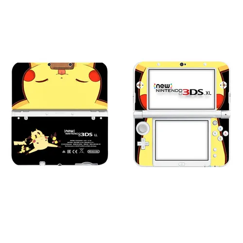 Виниловая наклейка Pokemon Go Pikachu для нового 3DS XL Skins, виниловая Защитная Наклейка s для нового 3DS LL - Цвет: DSLL0301