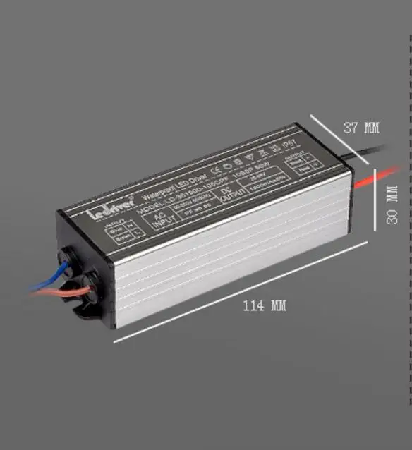 

Wholesales 30W 900mA LED PFC Waterproof Driver DC 20V~39V Constant Current Use For Oundoor LED Lamp 10pcs/lot