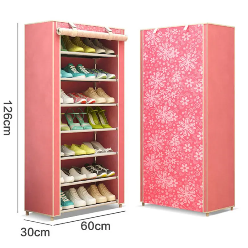 Non-woven Shoe Cabinets 7 Tier Shoes Rack Stand for Shoes Organizers Living Room School Bedroom Storage Furniture