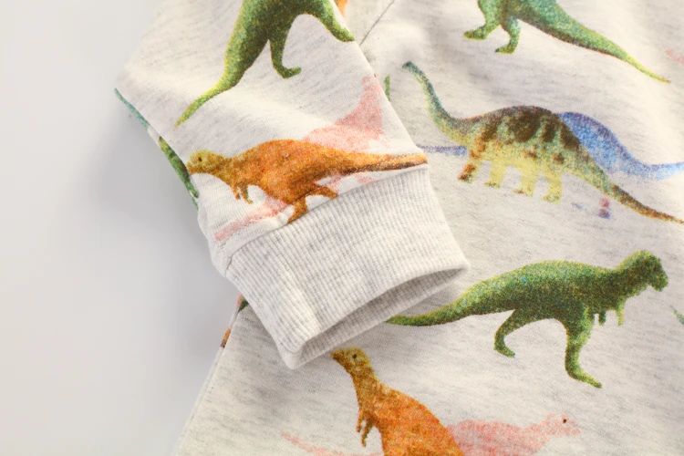 Conjuntos de Crianças Camisa + Calças Pouco Maven Novos Meninos Outono Algodão Marca Manga Longa Dinossauro Impressão t 20208 2020 23 Mamãe e Bebê