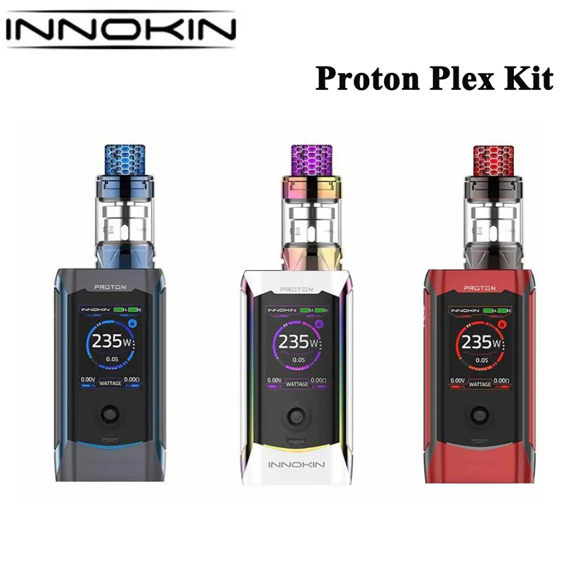 Оригинальный испаритель Innokin Proton Plex Kit 235 Вт электронная сигарета Box Mod вейп с баком