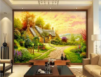 

3d room wallpaper custom mural non-woven rural natural scenery painting photo 3d wall murals wallpaper