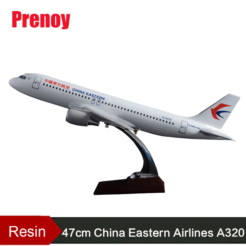 

47cm Resin A320 China Eastern Airlines Aircraft Model Factory Airbus Airplane Model Eastern Airways Chinese A320 Plane Model Toy