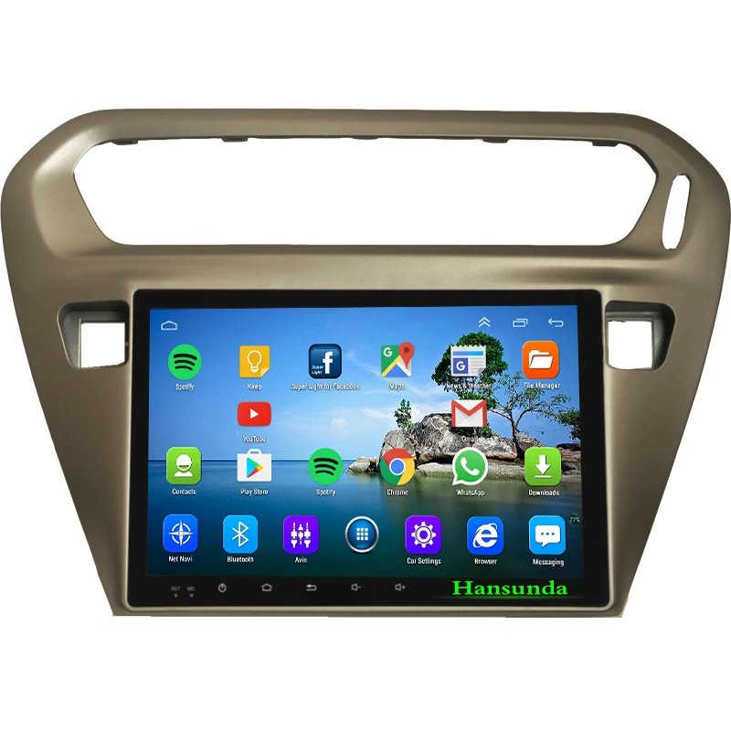 Perfect Quad Core 1024*600 Android 6.0 Car PC GPS Navigation Player Deckless Car Stereo for Peugeot 301 2014 Radio Bluetooth 3G 4G LTE 3