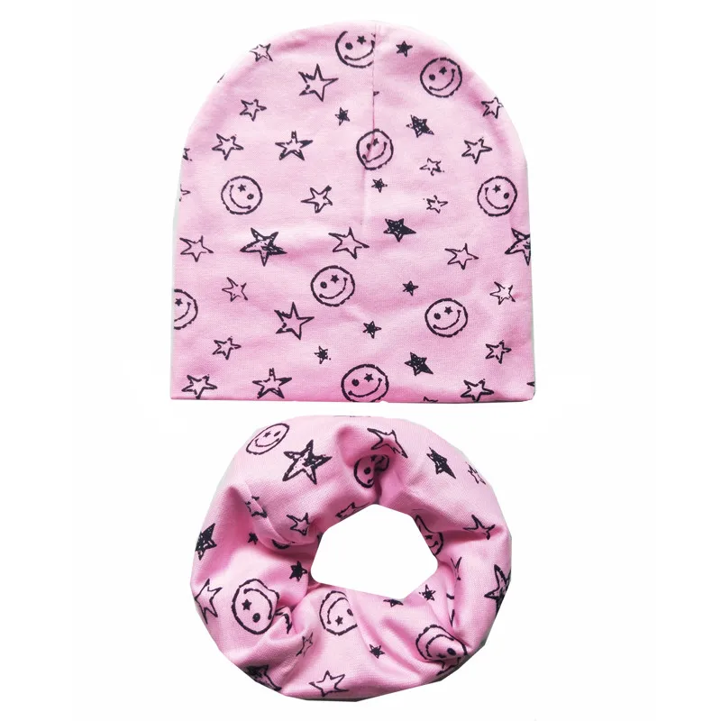 

2019 Autumn Winter Girls Hat Set Crochet Children Hats New Spring Girl Boy Cap Baby Beanies Caps Toddlers Kids Hat Scarf Collars