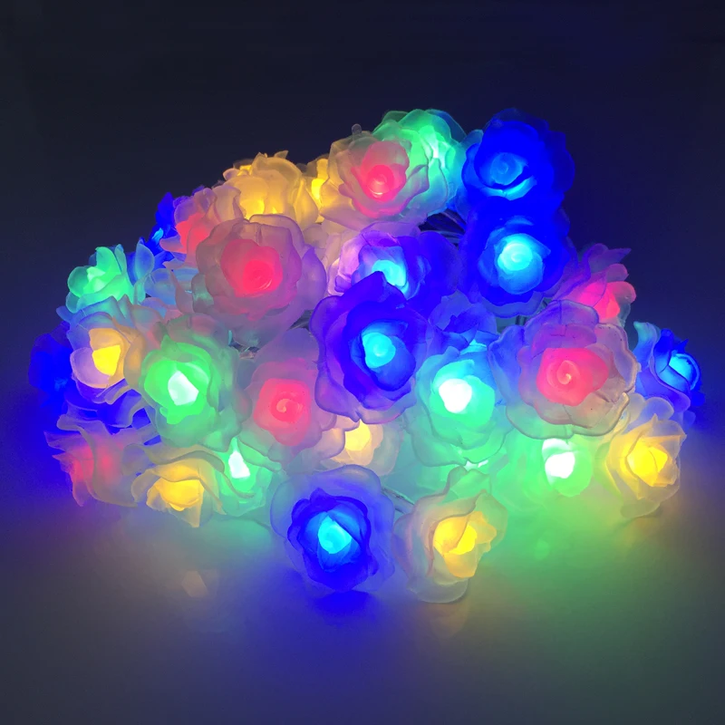 Buy LMID Solar Christmas Lights 6M 30LEDs Colorful Rose Holiday Party Garden