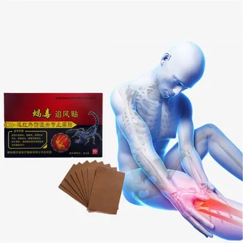 

8PCS/Bag DISAAR Powerful Efficient Gold Scorpion Venom Essential oil Relief Headache Neuralgia Acid Muscle Pain Plaster