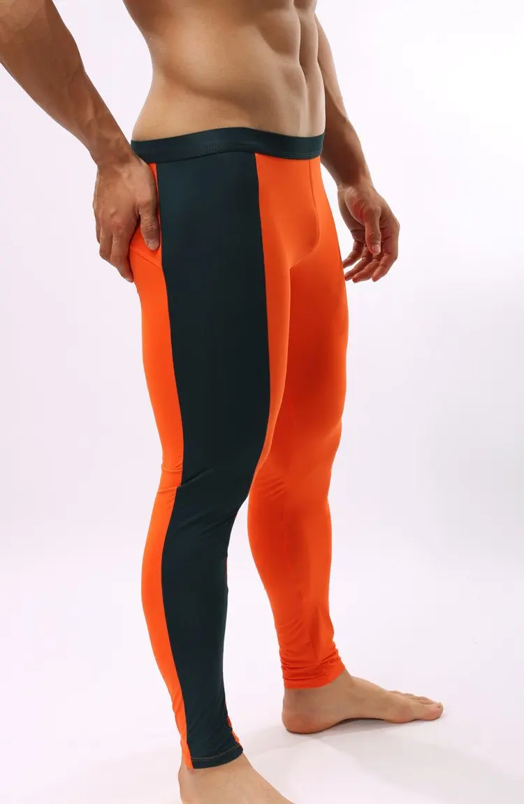 Бренд мужские компрессионные Под базовым слоем длинные спортивные лосины стрейч брюки 4 цвета размер S, M, L# FY06