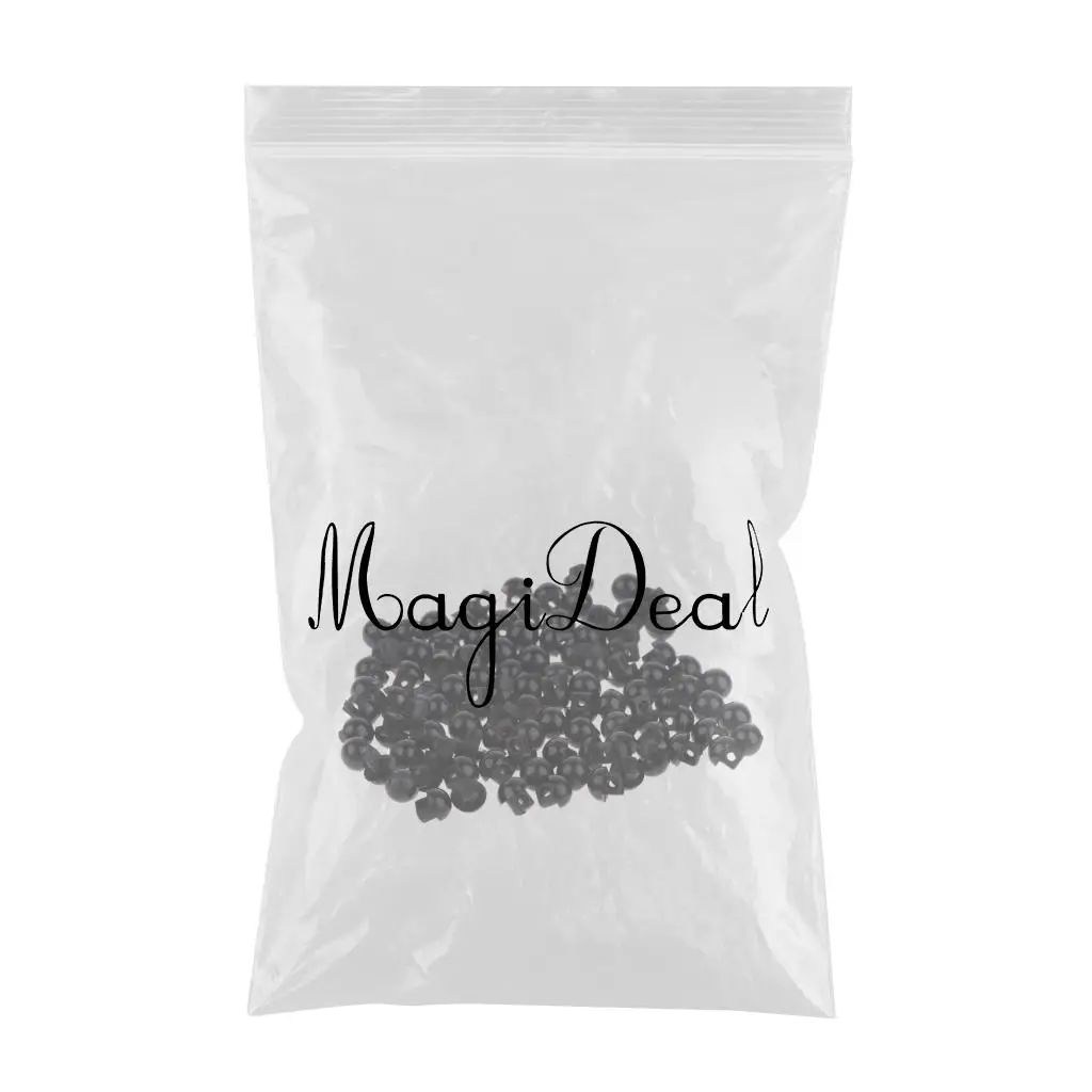 200 Pieces Hemispheric Shape Sewing Crafts Button for Toys Eyes Nose Ornaments Doll Making Supply DIY Apparel Sewing Buttons