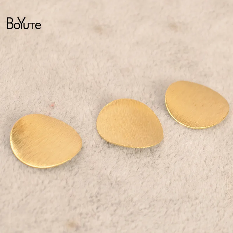 BoYuTe 100Pcs Metal Brass Curve Geometric Sheet Diy Hand Made Jewelry Accessories Wholesale (3)