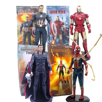 

Crazy Toys Action Figure Captain America Civil War Captain America Iron Spider Man Spiderman Thor Action Figure Model Toy