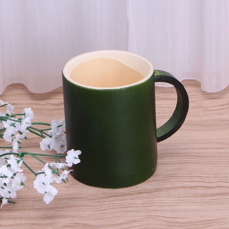Натуральная бамбуковая Питьевая чашка с ручкой кофе чай чашка молоко вино пиво кружки бар