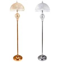 Современная хрустальная подвесная спальня Напольная Лампа Роскошная золотая/серебряная гостиная Напольная Лампа для спальной креативной украшения лампы освещения