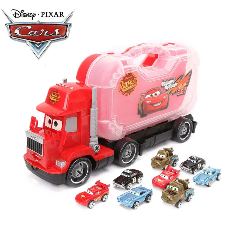 9 шт./компл. 5 37 см Disney Pixar тачки 3 игрушки Молния Маккуин 95 с 8 маленькими машинками