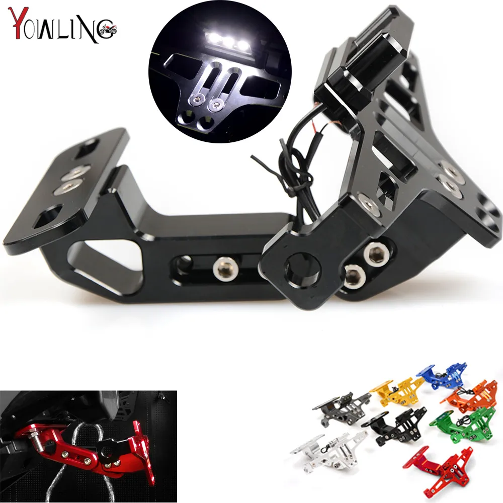 Motorcycle License Plate Bracket Licence Holder Frame Number For honda CBR600RR ABS VFR1200F CBR250R CBR650F | Автомобили и