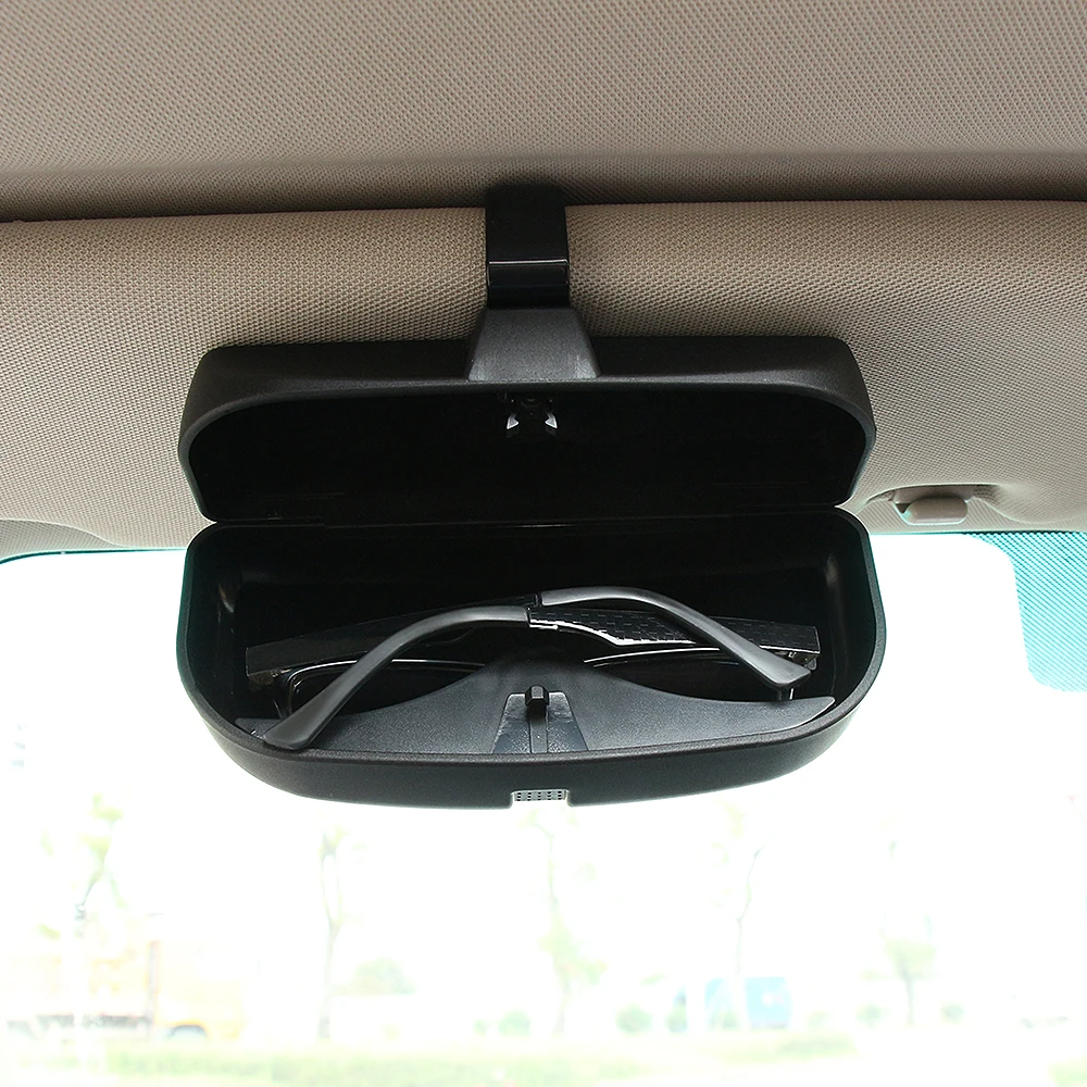 Universal Car Sun visor Sunglasses Case Holder Glasses Cage Storage Box