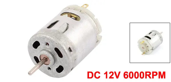 DC 12V 6000RPM Electric Mini Motor 33x28mm for RC Boat Model Toys DIY