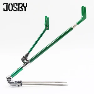 Image 1 - JOSBY 1.7M 2.1M  2.3M fishing rod bracket portable retractable folding 5color stainless steel fishing Rod Holder Telescoping