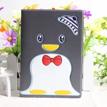 New Lovely 3D PU&PVC passport Cover , ID Credit Card Cover business Card -ID Holders for travel -Little Penguin pattern