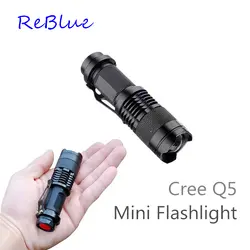 ReBlue мини фонарик lanterna x900 CREE Q5 светодиодный фонарик 14500 Регулируемая Увеличить Фокус Факел Пальчиковые Лампы Водонепроницаемый для