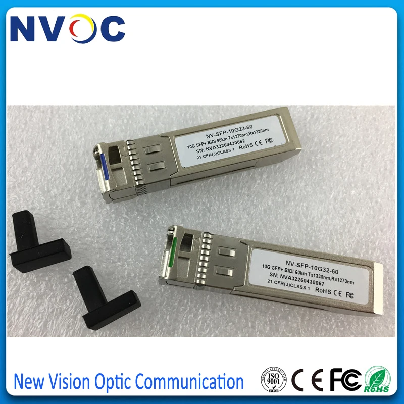 10G SM BIDI 1270 нм 60 км волоконно оптический модуль приемопередатчика SFP + LR LC совместим