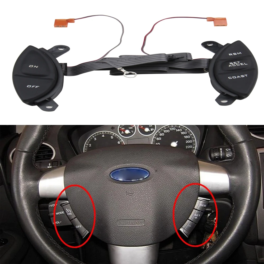 יחידות בקרת שיוט CarBole Steering Wheel Cruise Control Switch Fit