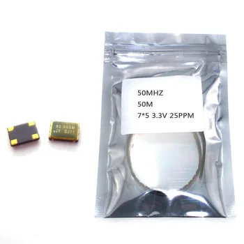 

1pcs SMD 5070 active crystal oscillator OSC 50MHZ 50M 7050 7*5 3.3V 25PPM