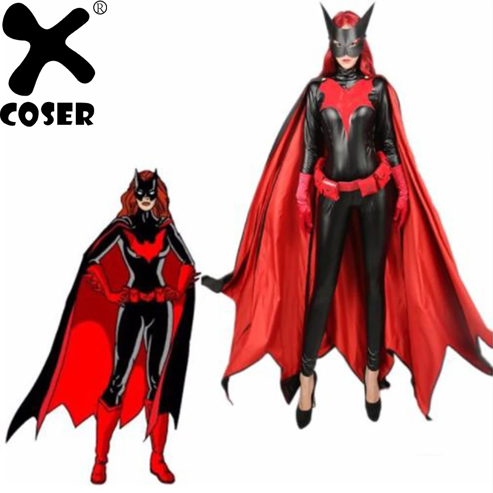 Xcoser Anime Cosplay Costume Dc Comics New 52 Batwoman Kate Kane Cool