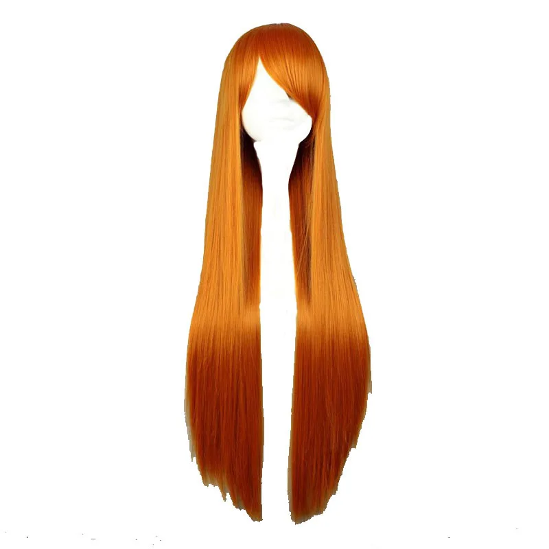 Женский косплей парик рыжего цвета, длина 80 см