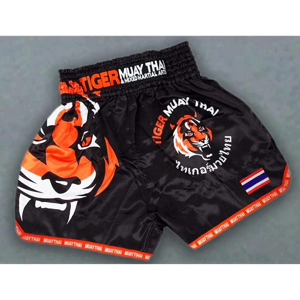 SUOTF ММА Тигр Муай Тай Бокс бокс матч Санда тренировочные дышащие шорты Муай одежда тайская шорты для кикбоксинга бокс