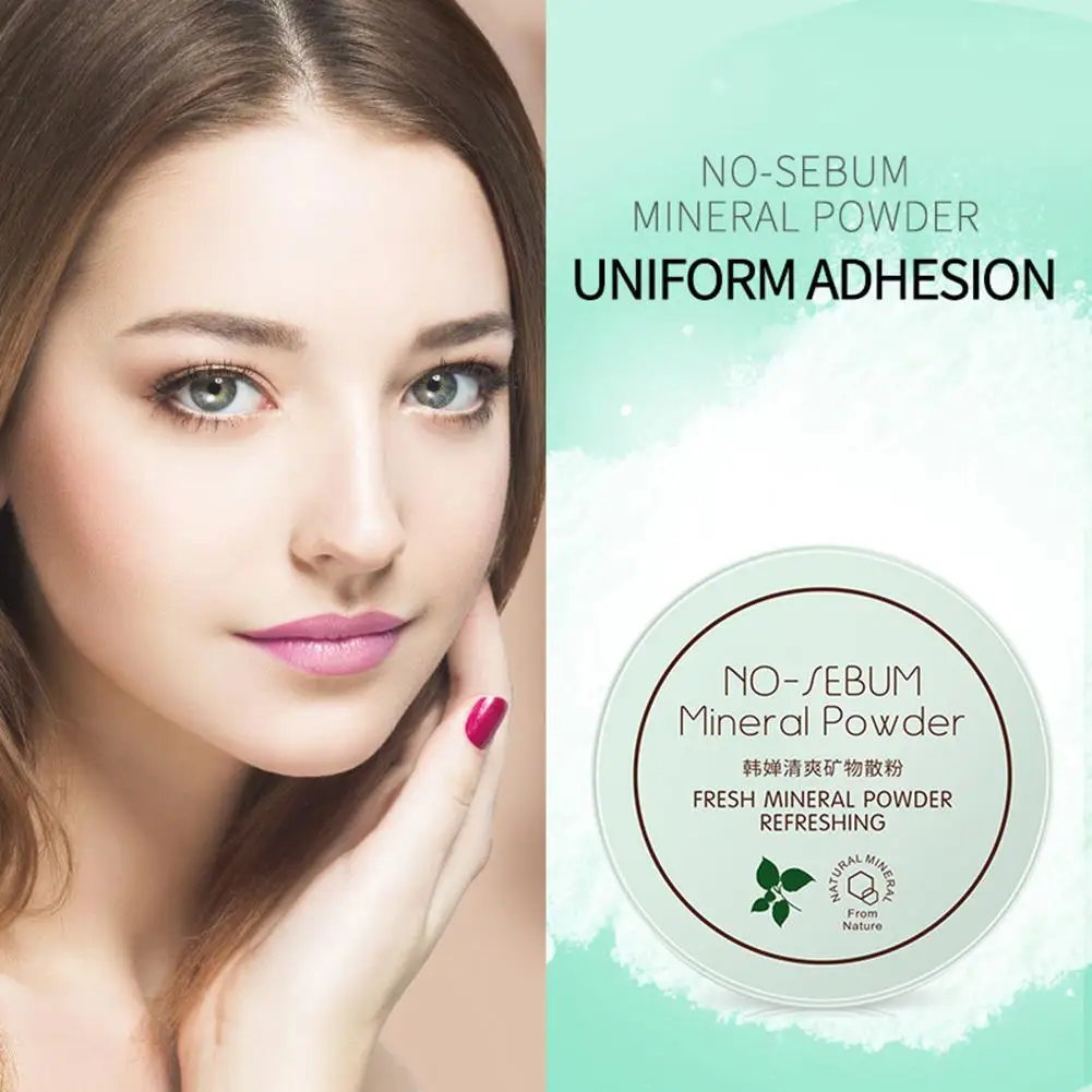 

1Pc Face Makeup Loose Mineral Setting Powder Oil Control Smooth Face Concealer Foundation Skin Finish Women Cosmetic Make Up