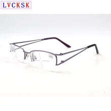 Женские очки для близорукости, металлическая полуоправа, полые близорукие очки-1-1,5-2-2,5-3-3,5-4-4,5-5-5,5-6 A3