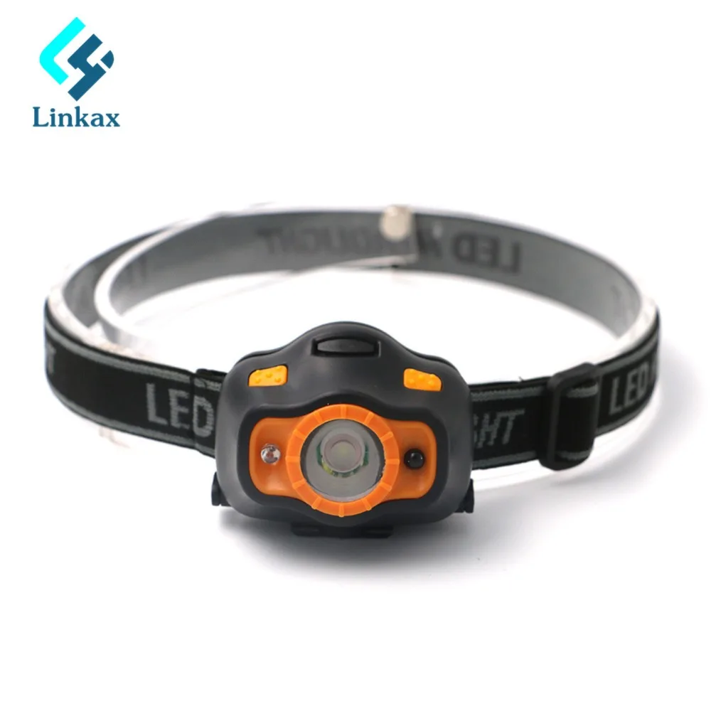 

Mini Infrared Induction LED Headlamp Motion Sensor Headlight Head Lamp Light Linternas For Outdoor Camping Hiking By 3xAAA