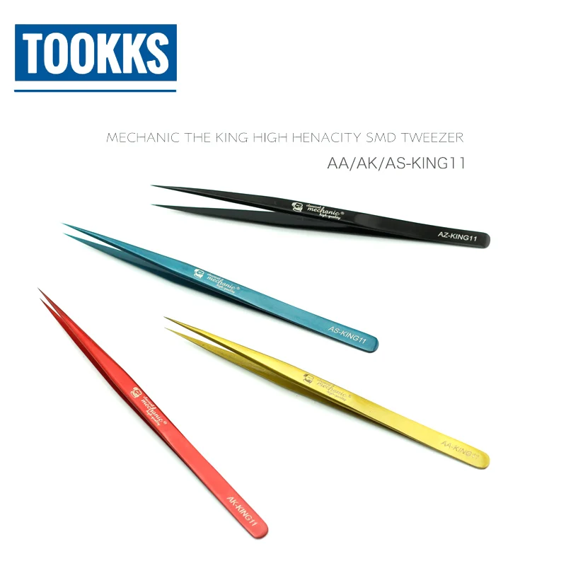 

MECHANIC High Precision Tweezers High Henacity SMD PCB BGA Durable Tweezer For Phone Motherboard Fly line Repair Tools