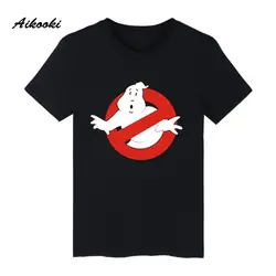 Aikooki/Лидер продаж, черная футболка с изображением охотников за привидениями для мужчин и женщин, летняя модная повседневная свободная