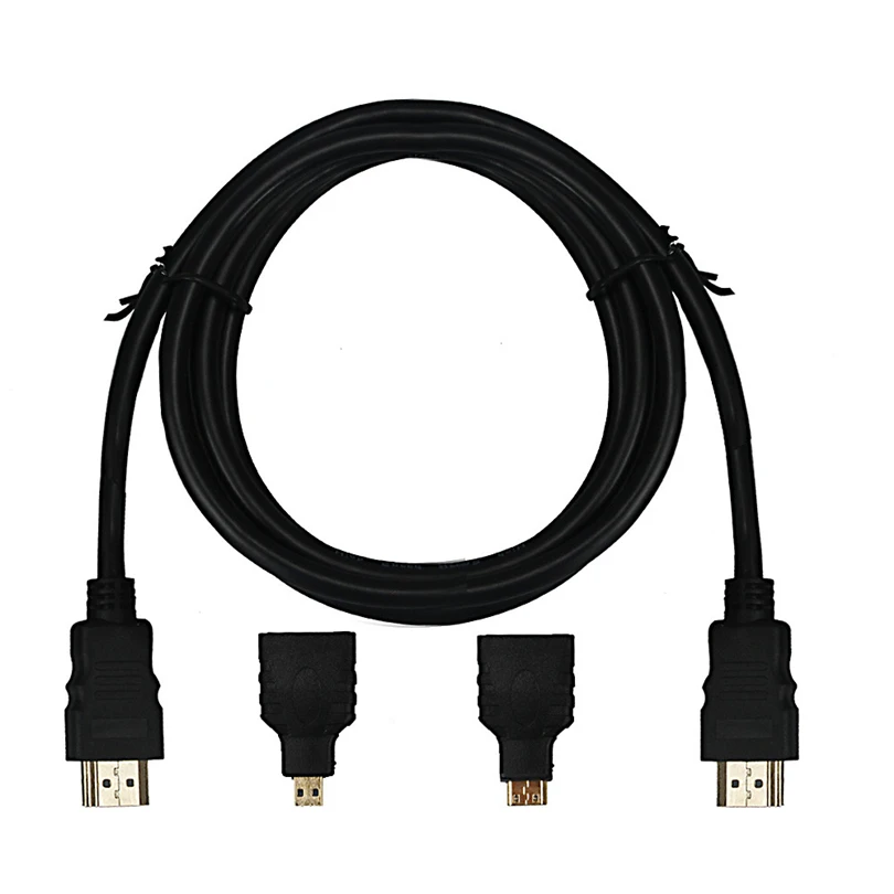Feniores 1,5 м 3 в 1 HDMI к HDMI/Mini/Micro HDMI адаптер Кабельный комплект HD для планшетный ПК, телевизор S30
