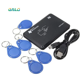 

RFID Reader for Access Control 125KHz Black USB Proximity Sensor Smart rfid id Card Reader + Tags Optional