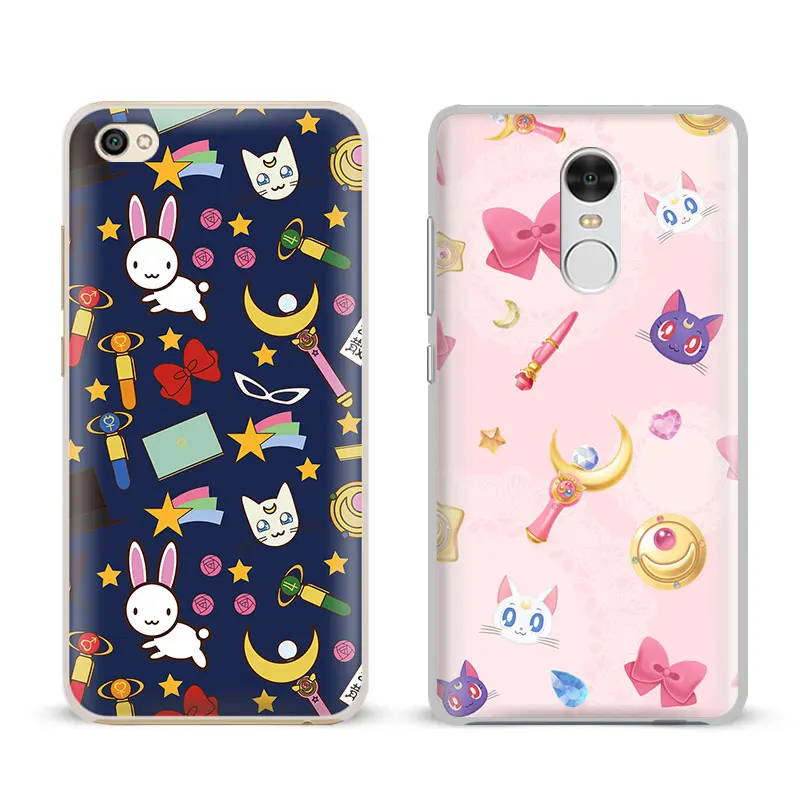 

Sailor Moon crystal Cute anime Phone Case Cover For Xiaomi Redmi Note 4 4X 5A 6 6A PRO Mi 8 5 5S PLUS Max A1 Note 2 3
