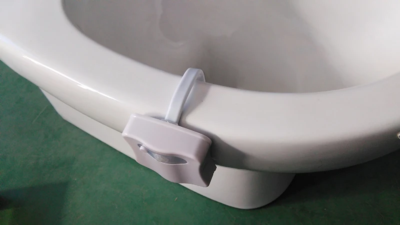 Smart ванная комната туалет Ночная светодиодный средства ухода за кожей движения Активированный On/Off лампа с сенсором для сидения 8 цветов PIR