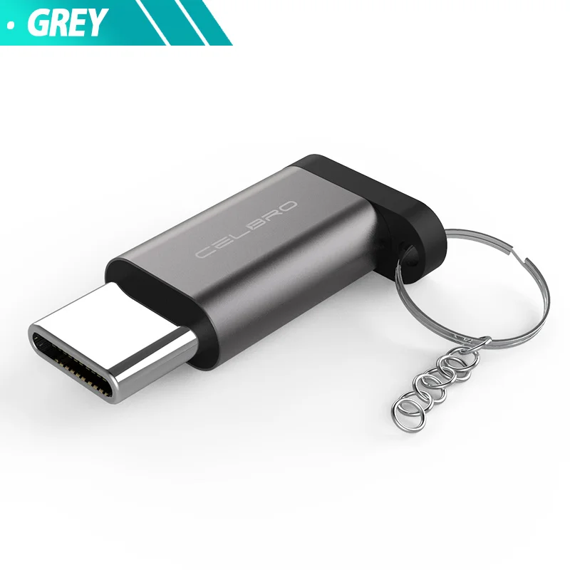 USB 3,1 Тип C кабель-переходник Micro USB флеш-накопитель USB с гнездовым для Тип C Male преобразователь OTG USB-C зарядки для LG G6/Oneplus 3T/sony Xperia XZ - Цвет: Dark Grey