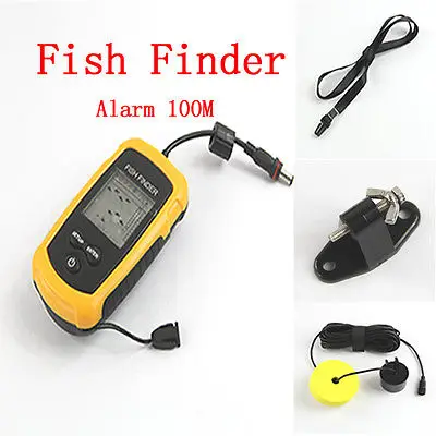 

M112"Portable Sonar LCD Fish Finder FishFinder Alarm 100M